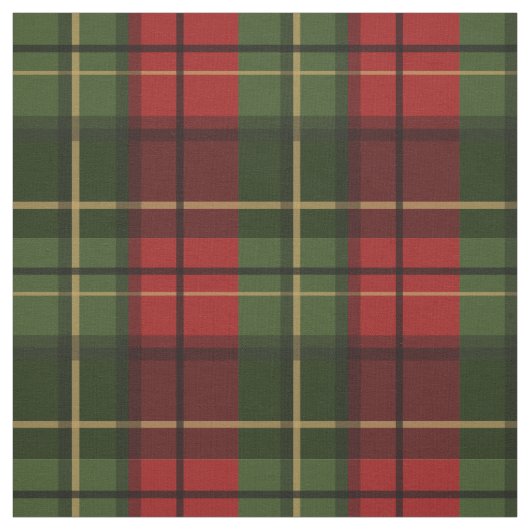 Red And Green Plaid Tartan Pattern Stof (Swatch)