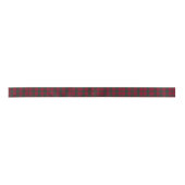 Red and Green Plaid Tartan Ribbon Satijnen Lint (Voorkant)