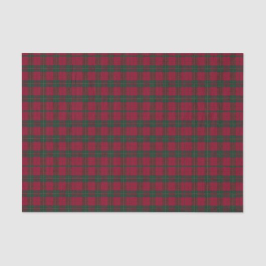 Red and Green Plaid Tissue Paper Tissuepapier (Voorkant)