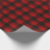 Red and Green Plaid Wrapping Paper Cadeaupapier (Hoek)