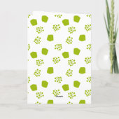 Red and Green Poinsettia Illustration Feestdagen Kaart (Achterkant)