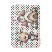 Red and Green Polka Dots Badmat (Voorkant Verticaal)