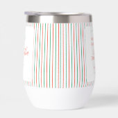 Red and Green Stripe Christmas Dinner Party Favor (Rechts)