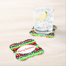 Red and Green Stripes Polka Dots Christmas