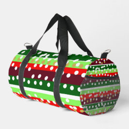 Red and Green Stripes Polka Dots Christmas  Plunjezak