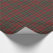 Red and Green Tartan Plaid Cadeaupapier (Hoek)