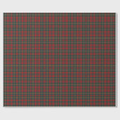 Red and Green Tartan Plaid Cadeaupapier (Vlak)