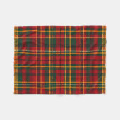 Red and Green Tartan Plaid Pattern Fleece Deken (Voorkant (Horizontaal))
