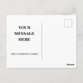 Red and Green Warm Wishes from Texas Briefkaart (Achterkant)