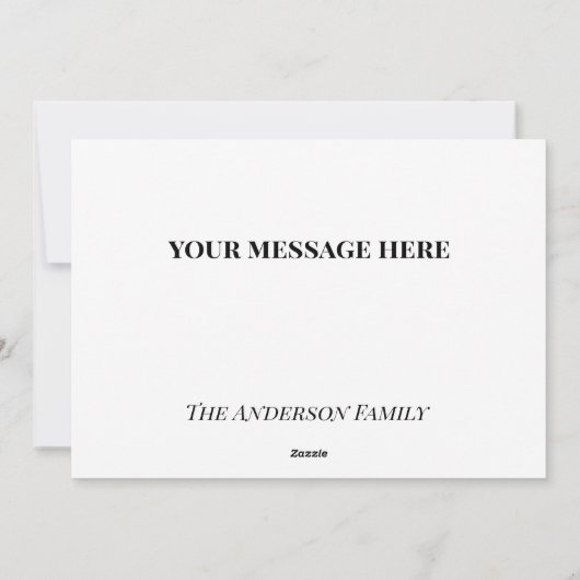 Red and Green Warm Wishes from Texas Holiday Kaart (Achterkant)