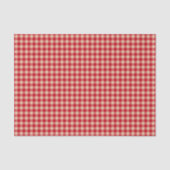 Red and Kraft Country Gingham Christmas  Tissuepapier (Voorkant)