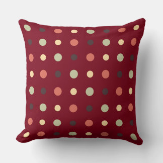 Red and Mauve Dots Kussen