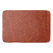 red and olive dots badmat (Voorkant)