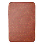 red and olive dots badmat (Voorkant Verticaal)