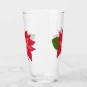 Red and Pink Christmas Poinsettia Glas (Links)