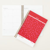 Red and Pink Feminine Minimalist Floral Planner (Display)