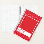 Red and Pink Floral Notebook Notitieboek (Binnen)