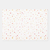 Red and Pink heart valentine Inpakpapier Vel (Voorkant 3)