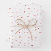 Red and Pink heart valentine Inpakpapier Vel (In situ)