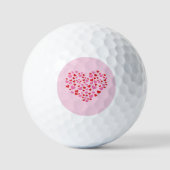 Red And Pink Hearts Golfballen (Voorkant)