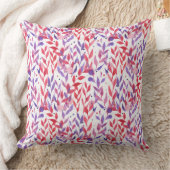 Red and Purple Palm Leaves Kussen (Deken)