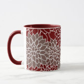 Red and silver dahlias  mok (Links)