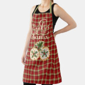 Red and Tan Plaid Cookies for Santa Schort (Insitu)