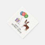 Red and White Boston Terrier Cute Dog - Birthday Servet (Hoek)