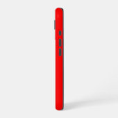 Red and White Cabana Stripes  iPhone 16 Hoesje (Linkerkant)