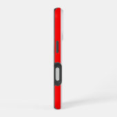 Red and White Cabana Stripes  iPhone 16 Hoesje (Rechterkant)