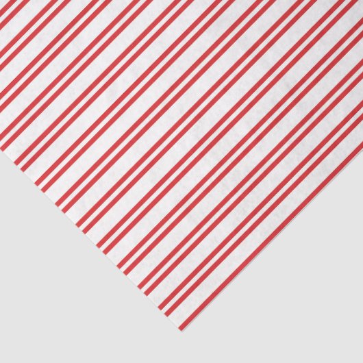 Red and White Candy Stripe Tissuepapier (Detail)