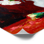 Red and White Carnations After Van Gogh Poster (Hoek)