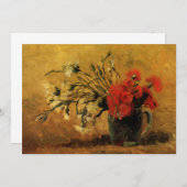 Red And White CarNations by Vincent van Gogh (Voorkant / Achterkant)