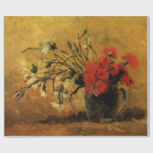 Red And White Carnations by Vincent van Gogh Cadeaupapier (Vlak)