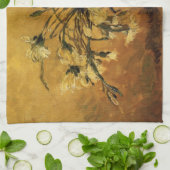 Red And White CarNations by Vincent van Gogh Theedoek (Gevouwen)