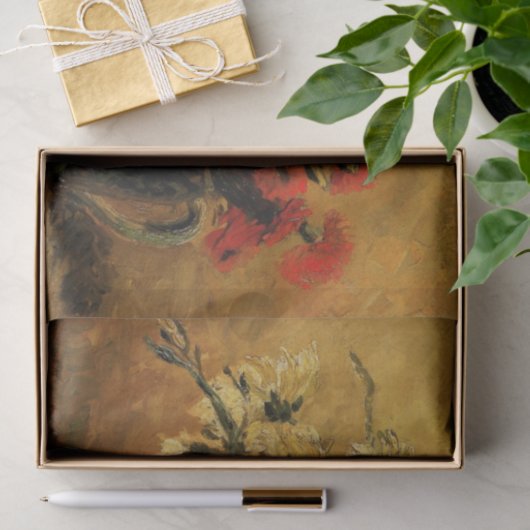 Red And White Carnations by Vincent van Gogh Tissuepapier (Geschenk)