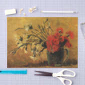 Red And White Carnations by Vincent van Gogh Tissuepapier (Craft)