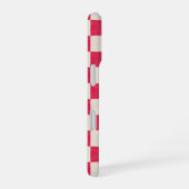 Red and White Checks iPhone 16 Hoesje (Rechterkant)