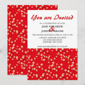 Red and White Cherry Blossom Kaart (Voorkant / Achterkant)