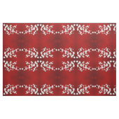 Red and White Cherry Blossom Pattern Stof (Fat Quarter)