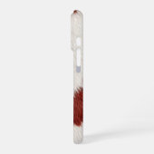 red and white cow skin texture iPhone hoesje (Linkerkant)