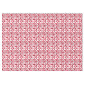Red and white floral pattern tafelkleed (Voorkant (Horizontaal))
