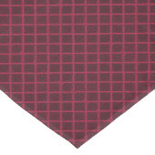 Red and white geometric checkered pattern retro    tafelkleed (Gekanteld)