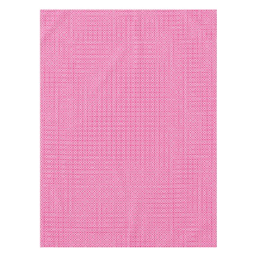 red and white geometric pattern tafelkleed (Voorkant)