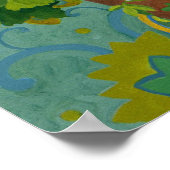 Red and white geraniums in pots 2013 poster (Hoek)