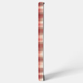 Red and White Gingham Plaid Phone Case Samsung Galaxy Hoesje (Linkerkant)