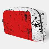 Red and White Grunge-style Toilettasje (Rechterhoek)