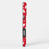 Red and White Heart Pattern | Cute Valentine Love iPhone Hoesje (Rechterkant)