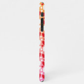 Red and White Hearts Pattern Phone Case iPhone Hoesje (Linkerkant)