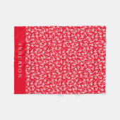 Red and White Holly Berries | Gepersonaliseerd Fleece Deken (Voorkant (Horizontaal))